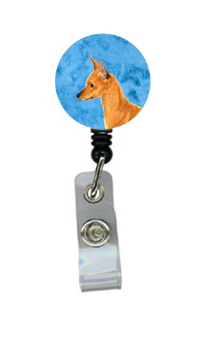 Min Pin Retractable Badge Reel Or Id Holder With Clip