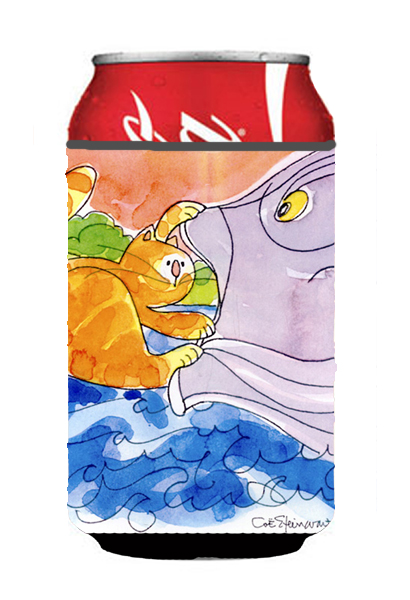 Picture of Carolines Treasures 6103CC Cat And The Big Fish Can Or Bottle  Hugger