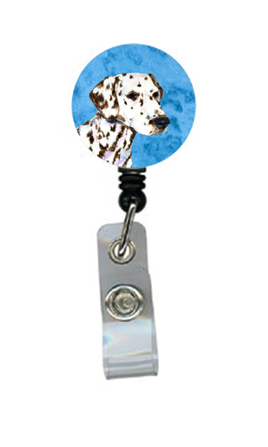 Dalmatian Retractable Badge Reel Or Id Holder With Clip