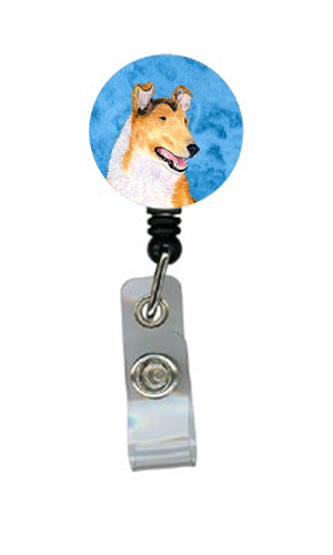 Collie Smooth Retractable Badge Reel Or Id Holder With Clip
