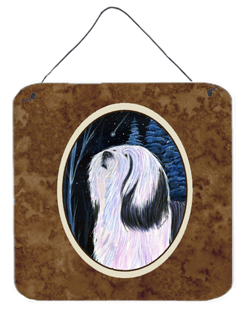 6 In. Tibetan Terrier Aluminium Metal Wall Or Door Hanging Prints