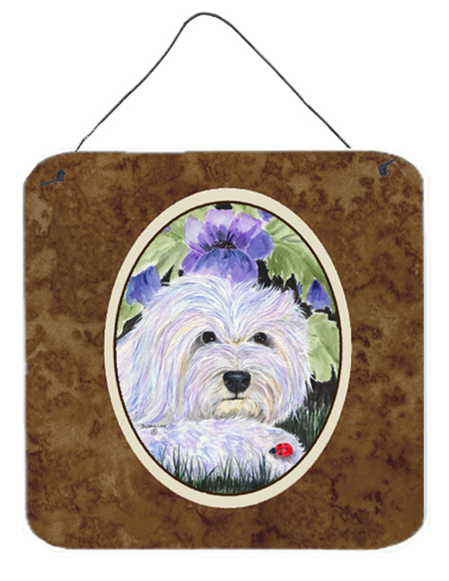 SS8349DS66 6 In. Coton De Tulear Aluminium Metal Wall Or Door Hanging Prints