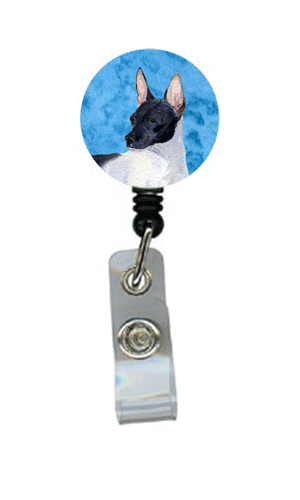 Rat Terrier Retractable Badge Reel Or Id Holder With Clip