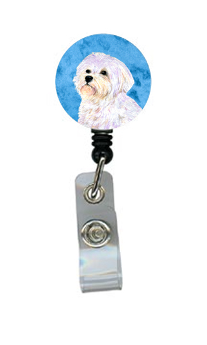 Maltese Retractable Badge Reel Or Id Holder With Clip