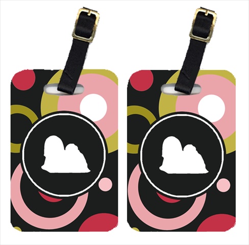 Lhasa Apso Luggage Tags - Pair Of 2
