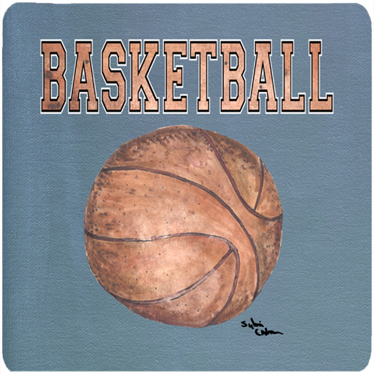 Basketball Foam Coasters- Set Of 4