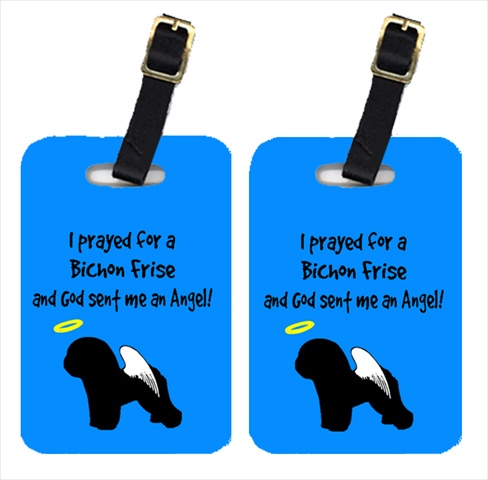 Bichon Frise Luggage Tags - Pair Of 2