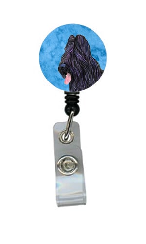 Briard Retractable Badge Reel Or Id Holder With Clip