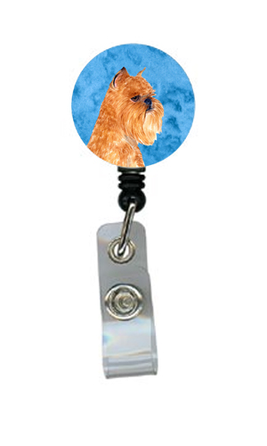 Brussels Griffon Retractable Badge Reel Or Id Holder With Clip