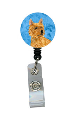 Norwich Terrier Retractable Badge Reel Or Id Holder With Clip