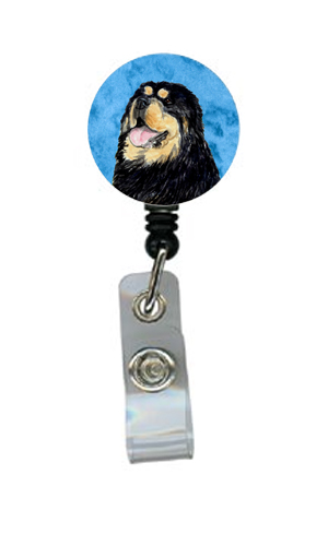 Tibetan Mastiff Retractable Badge Reel Or Id Holder With Clip