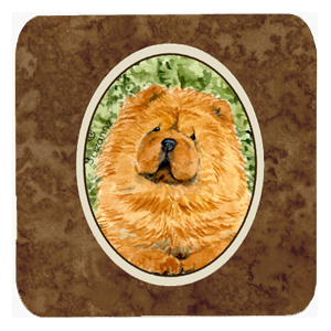 Chow Chow Foam Coasters, Set Of 4
