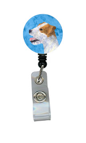 Jack Russell Terrier Retractable Badge Reel Or Id Holder With Clip