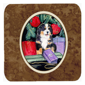 Bernese Mountain Dog Foam Coasters, Set Of 4