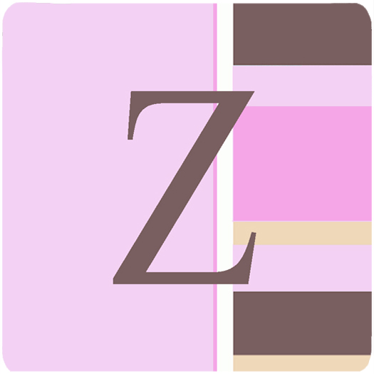 CJ1005-ZFC Monogram - Pink Stripes Foam Coasters Initial Letter Z- Set Of 4