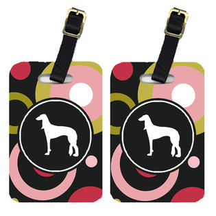 Saluki Luggage Tags - Pair Of 2