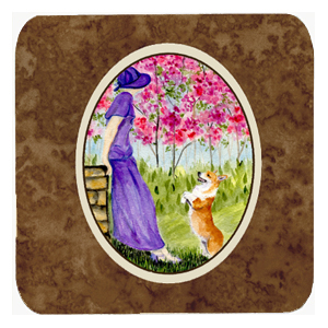 Corgi Foam Coasters, Set Of 4