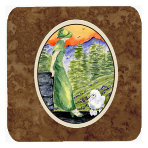 Poodle Foam Coasters, Set Of 4
