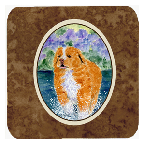 Nova Scotia Duck Toller Foam Coasters, Set Of 4