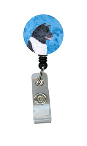 Akita Retractable Badge Reel Or Id Holder With Clip