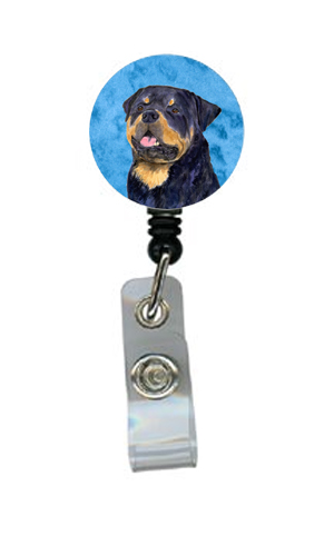Rottweiler Retractable Badge Reel Or Id Holder With Clip