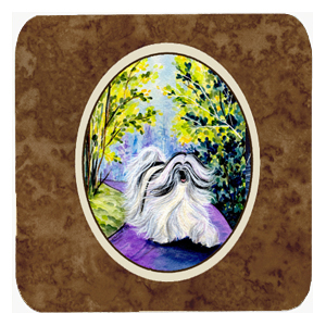 Tibetan Terrier Foam Coasters, Set Of 4