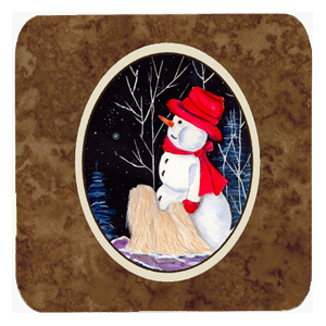 Lhasa Apso Foam Coasters, Set Of 4