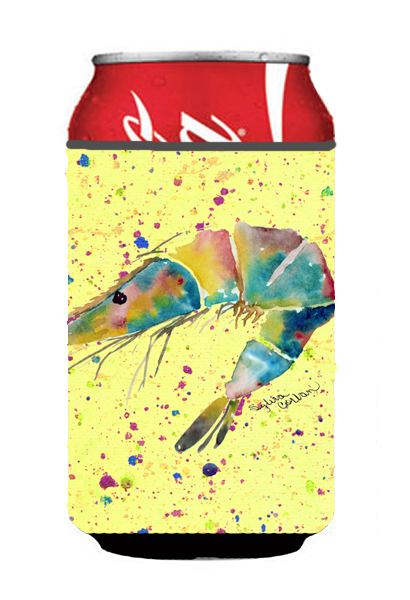 Picture of Carolines Treasures 8450CC Shrimp On Yellow Can Or Bottle  Hugger