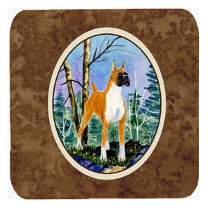 Boxer Foam Coasters, Set Of 4