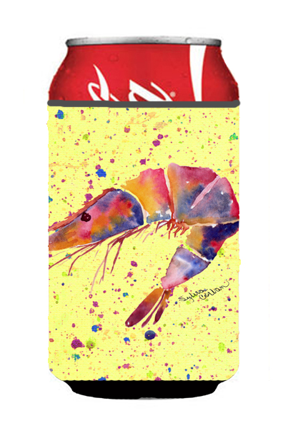 Picture of Carolines Treasures 8454CC Shrimp On Yellow Can Or Bottle  Hugger
