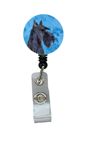 Scottish Terrier Retractable Badge Reel Or Id Holder With Clip