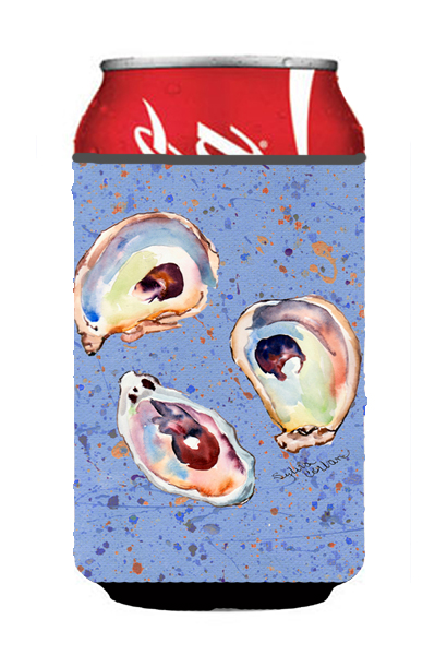 Picture of Carolines Treasures 8456CC Oyster On Blue Can Or Bottle  Hugger