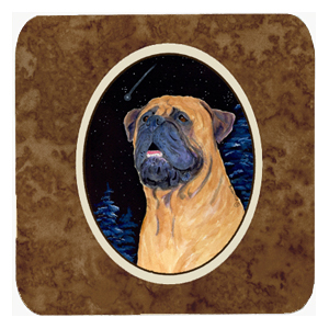 Bullmastiff Foam Coasters, Set Of 4