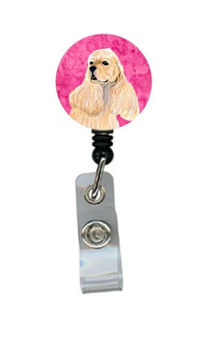 Cocker Spaniel Retractable Badge Reel Or Id Holder With Clip