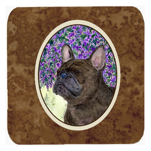 French Bulldog Foam Coasters, Set Of 4