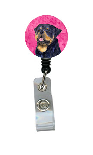 Rottweiler Retractable Badge Reel Or Id Holder With Clip