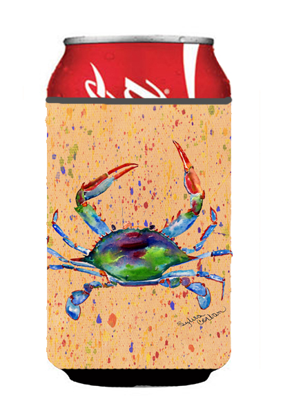 Picture of Carolines Treasures 8467CC Crab On Coral Can Or Bottle  Hugger