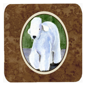 Bedlington Terrier Foam Coasters, Set Of 4
