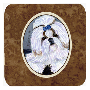 Shih Tzu Foam Coasters, Set Of 4