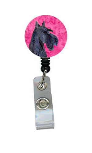Scottish Terrier Retractable Badge Reel Or Id Holder With Clip