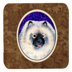 Keeshond Foam Coasters, Set Of 4