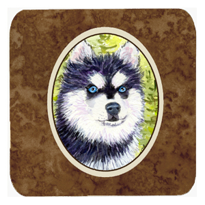 Klee Kai Foam Coasters, Set Of 4