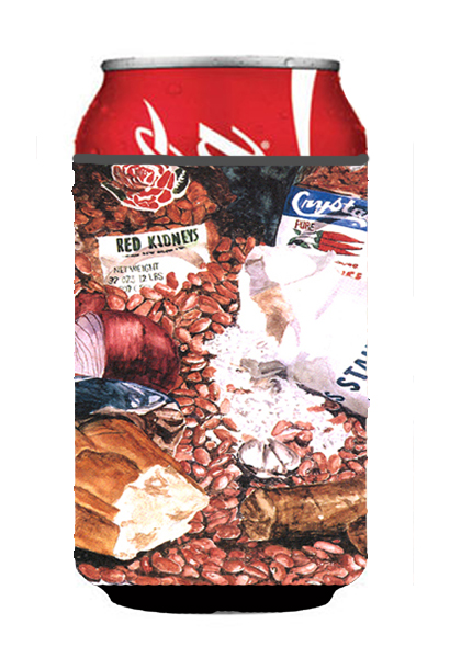 Picture of Carolines Treasures 8536CC Red Beans And Rice Can Or Bottle  Hugger
