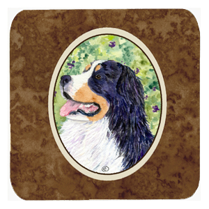 Bernese Mountain Dog Foam Coasters, Set Of 4