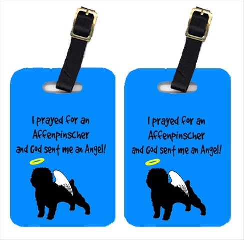 AN1001BT Affenpinscher Luggage Tags- Pair - 2