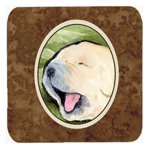 Golden Retriever Foam Coasters, Set - 4