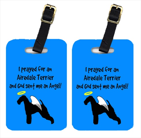 Airedale Luggage Tags- Pair - 2