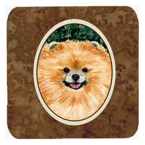 Pomeranian Foam Coasters, Set - 4