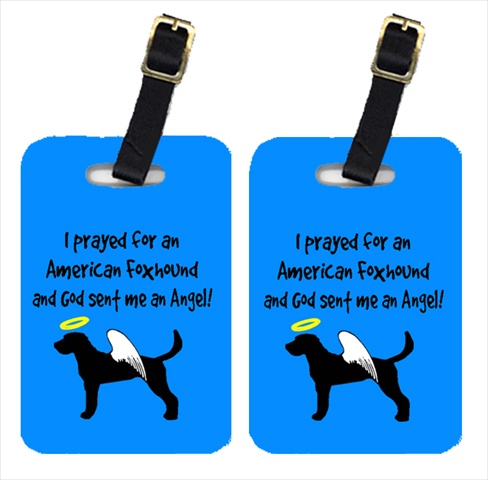 AN1006BT American Foxhound Luggage Tags- Pair - 2