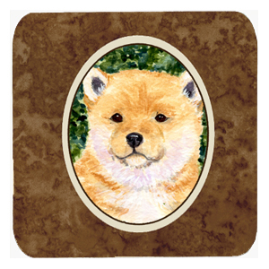 Shiba Inu Foam Coasters, Set - 4